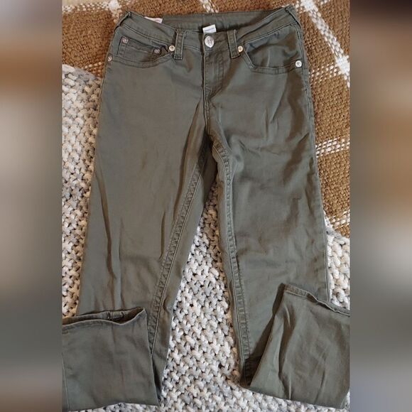 True Religion Jeans Rocco Relaxed Skinny  Stretch Tag size 18 - Picture 1 of 11